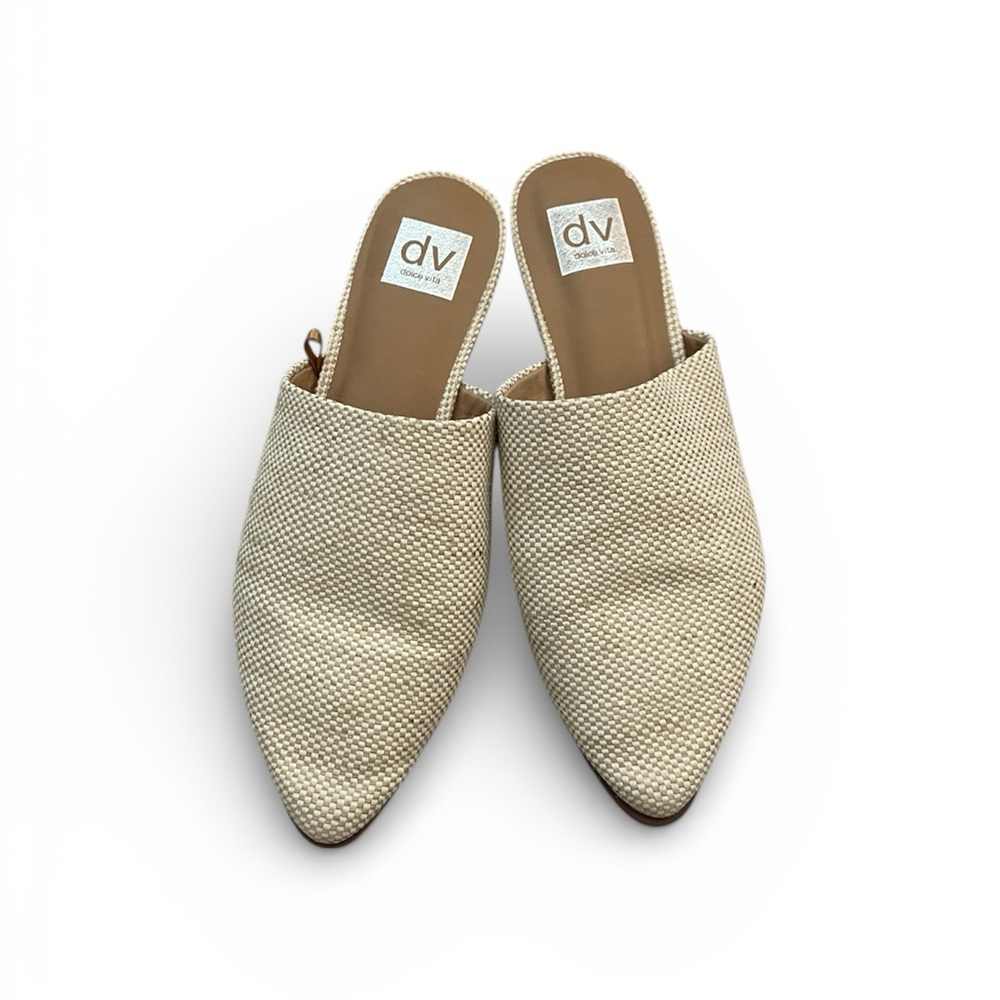 DV by Dolce Vita Women's Textured Cream Mules